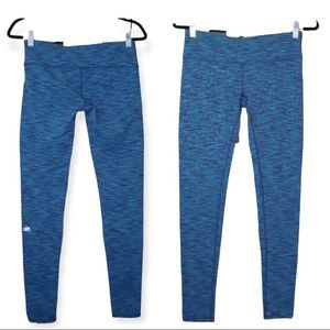 ALO Yoga Teal Purple Black Space Dye 7/8 Leggings [size Med]